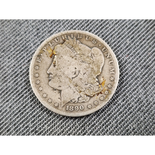 1890-O Morgan Silver Dollar