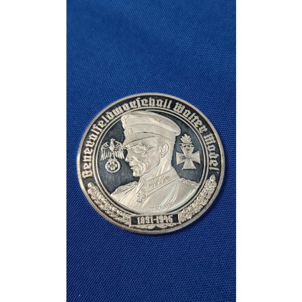 .999 Silver Deutschland World War 2 Commemorative Medal - Field Marshall Walter Model