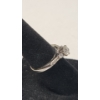 Image 5 : 14K White Gold Bridal Ring Set With Diamonds - Size 5 - Total Weight: 4.8g