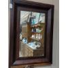 Image 1 : Antique Framed Beveled Glass Mirror - 31 x 22 Overall - See Pics Nice Condition