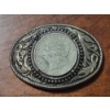 Image 1 : COLLECTIBLE BELT BUCKLE - WITH LADY LIBERTY ROUND IN CENTER - NICE PATRIOTIC COLLECTIBLE
