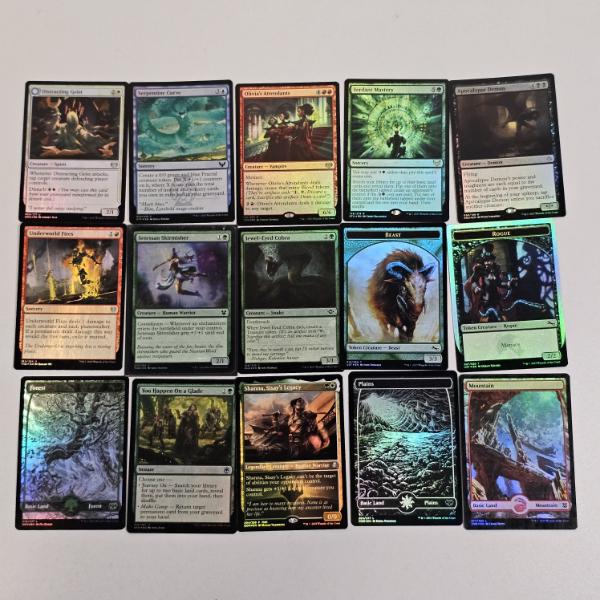 Lot of 15 Assorted Vintage Holo MTG Magic The Gathering Trading Cards