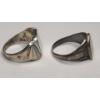 Image 3 : (2) Sterling Silver Men's Signet Rings - Size 11 - Total Weight: 17.0g