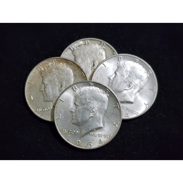 $2.00 Face Value in 90% Silver 1964 Kennedy Half Dollars