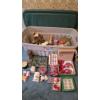 Image 1 : PICKUP IN CANTON -  HUGE SELECTION OF ASSORTED HOLIDAY CHRISTMAS DECOR ITEMS IN TUB WITH LID 