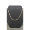 Image 1 : 14K Gold Women's Two Tone Gold Diamond Cut Figaro Chain Necklace With 10K Gold Clasp - Weight: 7.1g