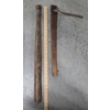 Image 3 : Unique Vintage Collectables Including Wood Clubs, Metal Fire Poker, Ice Skate Blades & More