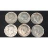 Image 1 : (6) 1964 90% Silver Kennedy Half Dollars - Face Value: $3.00
