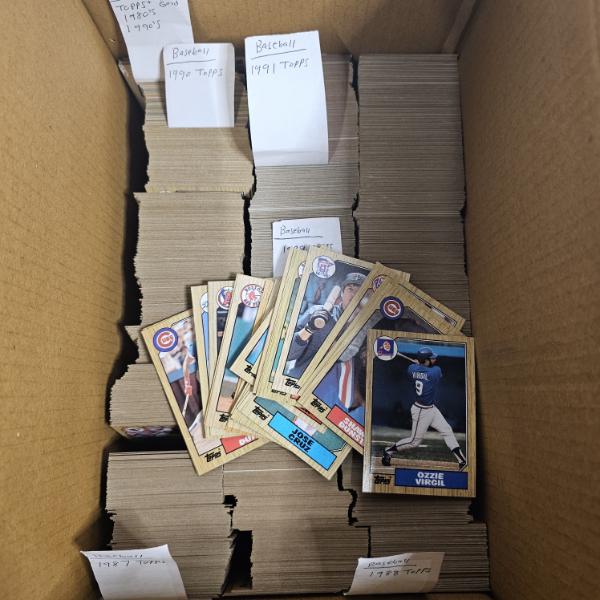 Vintage Topps Baseball Trading Card Lot From 1987 To 1991