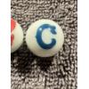 Image 4 : 3 - Vintage Cleveland Indians Glass Advertising Marbles