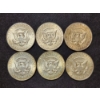 Image 4 : Six 1964 Kennedy 90% Silver Half Dollars - $3.00 Face Value