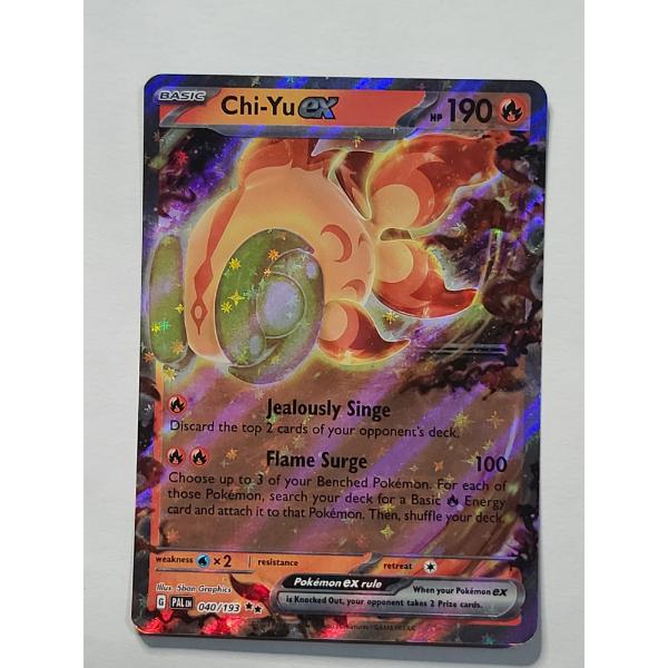 Chi-Yu ex (040/193) Double Rare Holo Pokémon Card From The Scarlet & Violet—Paldea Evolved Expansion