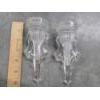 Image 2 : Rare! Exquisite Glass Automobile Bud Vase Pair 