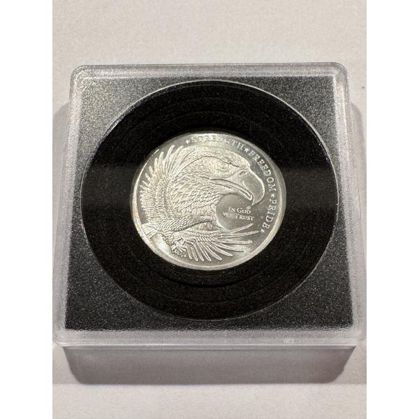 Golden State Mint .999 Fine Silver 1/4 Troy Ounce American Eagle Coin In Holder - Mint Condition