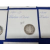 Image 9 : Assorted Coins: x8 90% Silver Barber Dimes & x1 1887 90% Silver Seated Liberty Dime, Mexican Coin