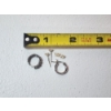 Image 6 : Assortment of Sterling Silver Jewelry: 1 Pair of Stud Earrings & 2 Single Hoop Earrings TW: 2.5g