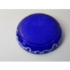 Image 4 : Vintage Collectible Mary Gregory Hand-Painted Enamel Blue Glass Plate