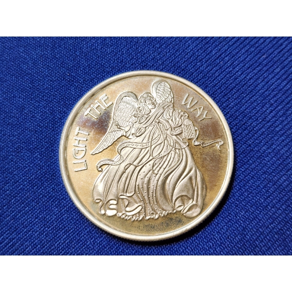 "Light the Way" Holiday Season 2007 - 1 Troy oz .999 Fine Silver Round 