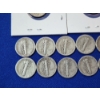 Image 9 : x15 1945 Silver Mercury Dimes FV: $1.50