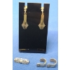 Image 1 : 14KT Gold Earrings & Brooch/Pin - Total Weight: 7.5g