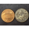 Image 10 : Assorted US Coins and Medals incl Wheat Pennies, Roosevelt Dimes and More
