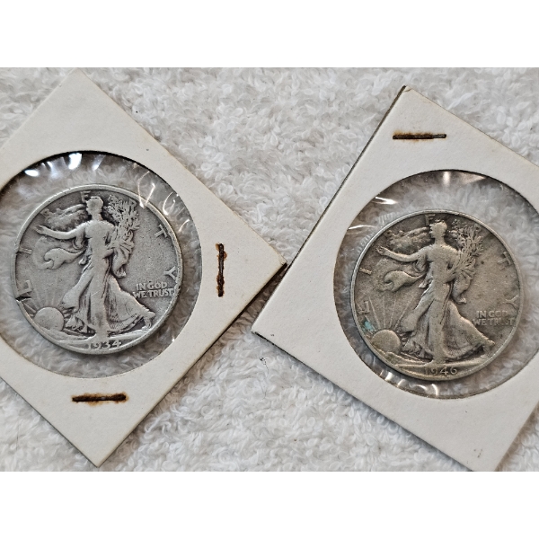 90% Silver United States Half-Dollar Assortment (Walking Liberty) - AFV: $1.00