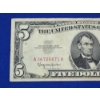 Image 2 : United States Series 1963 $5 Red Seal Note SN: A36726671A
