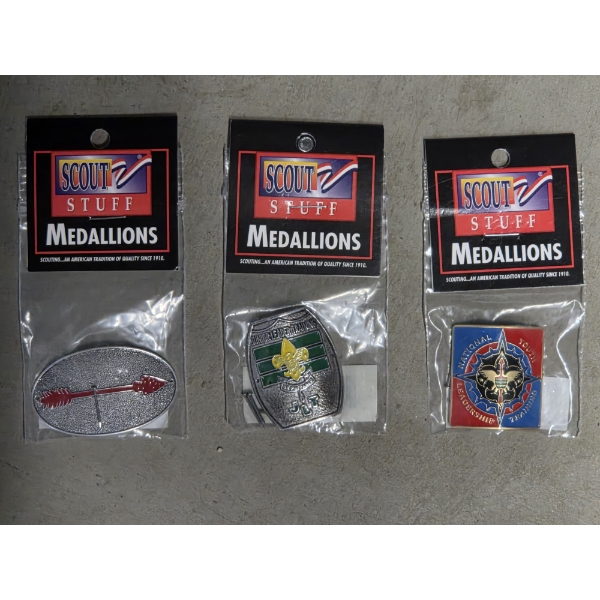BSA Shields/Medallions For Hiking Stick New In Packages