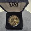 Image 1 : 2009 NFL 24kt Gold Overlay Medallion - Pittsburgh Steelers Inaugural Season 1933 Game Coin