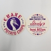 Image 4 : Two Crane Potato Chips / Isaly's Round Collectors Cards: Catfish Hunter & Thurman Munson