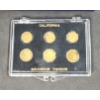 Image 1 : Display Case of 6 California Gold Souvenir Tokens