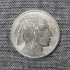 Image 1 : One Troy Ounce .999 Fine Silver Indian Head Buffalo Round