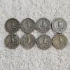 Image 2 : 8 90% Silver U.S. Washington Quarters AFV $2.00