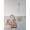 Image 1 : Lot of Assorted Decorative Porcelain Items & Plate Display: Napkin Holder, Art Plates, S&P Shakers