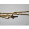 Image 4 : 14K Yellow Gold 22" Necklace with 14K Gold Crucifix Pendant TW: 10.4g