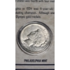 Image 2 : 1924-P Silver Peace Dollar in First Commemorative Mint Display With Stamp
