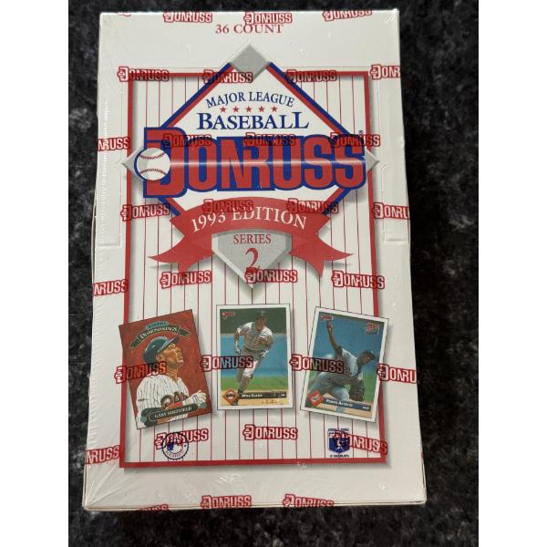 1993 Unopened Don Russ MLB Baseball Series 2 Wax Box - 36 Packs - Factory Sealed - Mint Condition