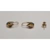 Image 1 : 14K Yellow Gold Earrings - Total Weight: 1.5g