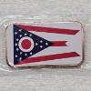 Image 1 : 1oz Colorized Ohio Flag .999 Fine Copper Bar