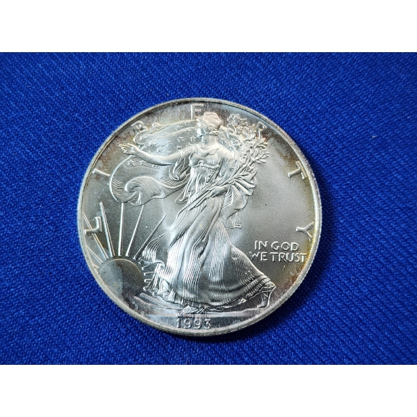 1993 Silver American Eagle - 1 Ounce .999 Fine Silver 