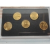 Image 5 : x3 Sets: 1999 Commemorative 50 State Quarters Program 24K Layered Gold Edition 