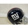 Image 2 : New York Giants Autographed Mini Helmet - Frank Gifford - HOF '77 - Riddell Helmet - ~4.5 inches wid
