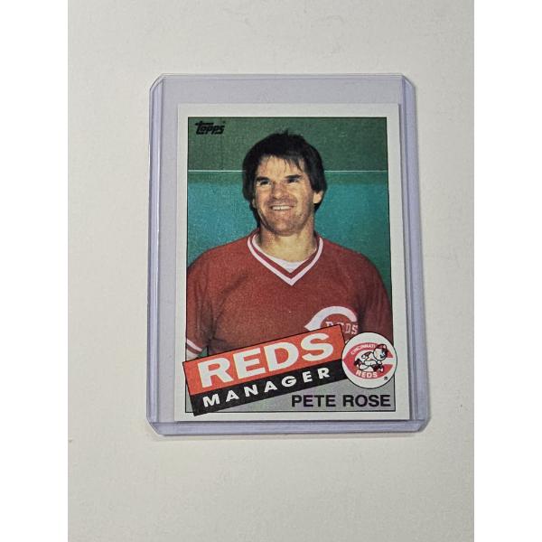 1985 Topps Baseball Card #547 Pete Rose Reds Manager