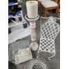 Image 5 : White Wire Bird Cage, Chair Stand, Basket, and Pillar Candle Holder
