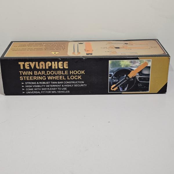 Tevlaphee Twin Bar, Double Hook Steering Wheel Lock