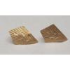 Image 3 : (2) Pairs Of 14K Yellow Gold Studback Earrings - Total Weight: 1.1g