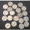 Image 1 : Assorted Years/Mints 90% Silver Barber, Standing Liberty & Washington Quarters - Face Value: $5.00
