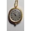 Image 2 : Vintage Trice Swiss-Made Wind-up Ladies' Necklace Pendant Watch With A Gold-tone Chain