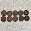 Image 1 : LOT OF 10 UNITED STATES Indian Head Pennies Excellent Condition Various Dates