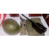 Image 1 : U S Military LOT - WWII / Vietnam M1 Helmet, Duffle Bag, Pouch & Shovel